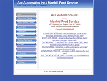 Tablet Screenshot of manhillfoodservice.com